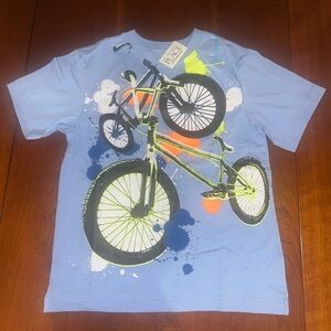 The Children's Place Light Blue Bicycle Print Tee